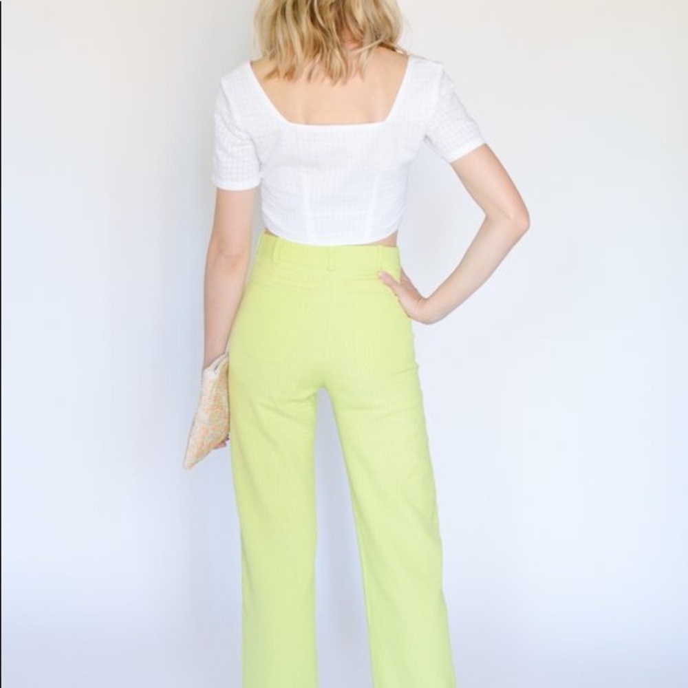 Paloma Wool Neon Green Pants